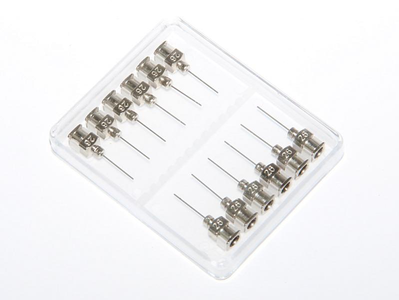 Aiguilles de distribution de précision en acier inoxydable 26G 12pcs