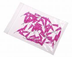 aiguilles de distribution courbées à 45° avec canule en acier inoxydable violet 21G 50pcs