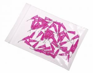 aiguilles de distribution courbées à 45° avec canule en acier inoxydable violet 21G 50pcs