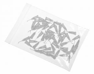 aiguilles de distribution courbées à 45° avec canule en acier inoxydable transparente 27G 50pcs