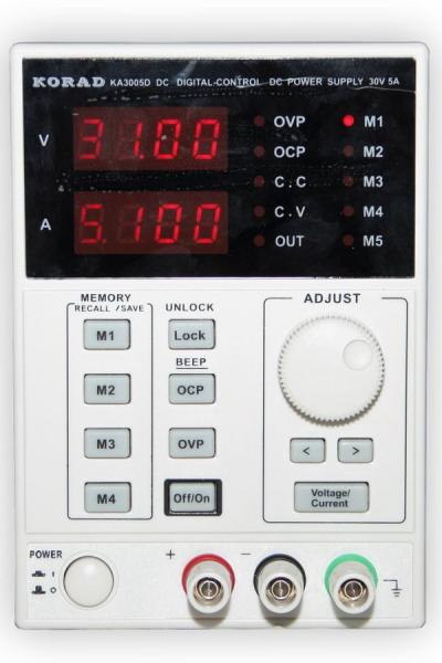 Alimentation de laboratoire programmable de précision à commande numérique 30V/5A type KA3005D