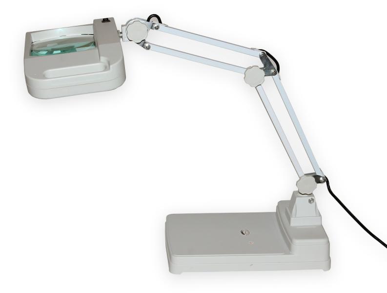 Lampe loupe T86-I avec grande lentille grossissante grossissement 5D