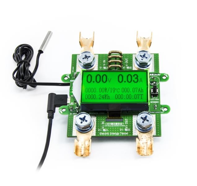 Testeur de courant continu - voltmètre, ampèremètre, wattmètre, 300V 100A