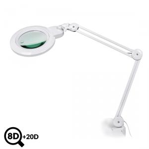 Lampe de service LED avec loupe IB-178, diamètre 178mm, 8D + 20D