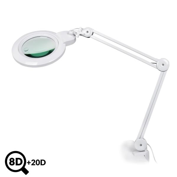 Lampe LED de service avec loupe IB-178, diamètre 178mm, 8D + 20D