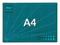 Tapis de coupe double face vert A4 30x22cm