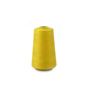 Fil à coudre industriel jaune en polyester (PES) pour l'ensachage 1000m