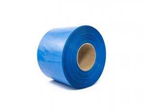 Film PVC rétractable bleu 2:1 largeur 130mm, diamètre 80mm