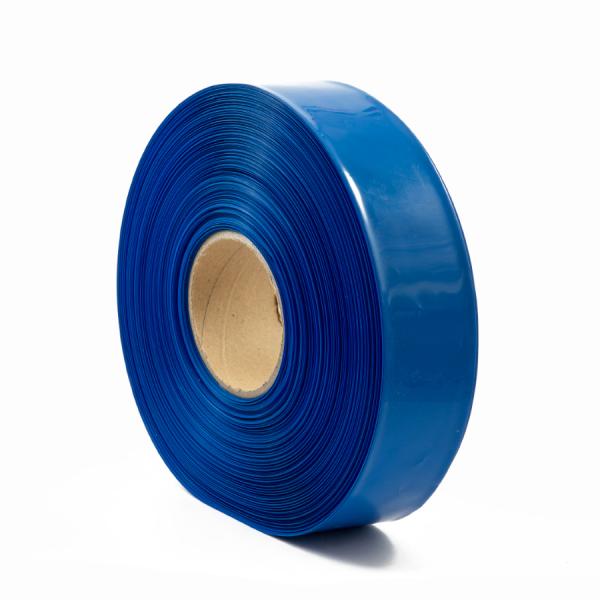 Film PVC rétractable bleu 2:1 largeur 57,5mm, diamètre 35mm