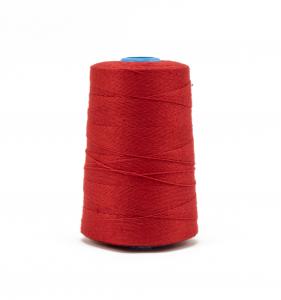 Fil à coudre industriel en polyester rouge (PES) pour l'ensachage 800m