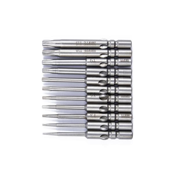 Jeu de 11 embouts HIOS H4(∅4) Torx T1-T15 - 40mm