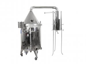 Colonne de distillation pour la distillation d'eau, de kvass et d'huiles essentielles 100L avec chauffage électrique
