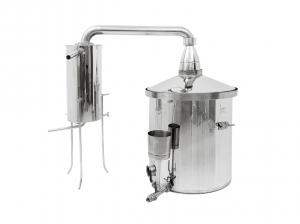 Colonne de distillation pour la distillation d'eau, de kvass et d'huiles essentielles 150L