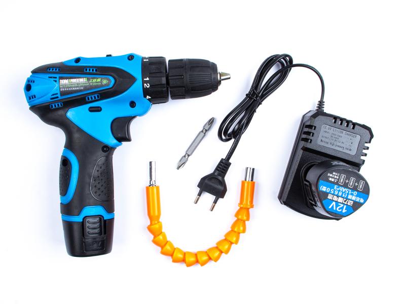 Perceuse sans fil Powertools 12V Li-Ion + 2 batteries