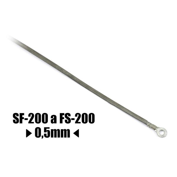 Fil de résistance pour machines à souder FS-200 et SF-200 largeur 0.5mm longueur 243mm