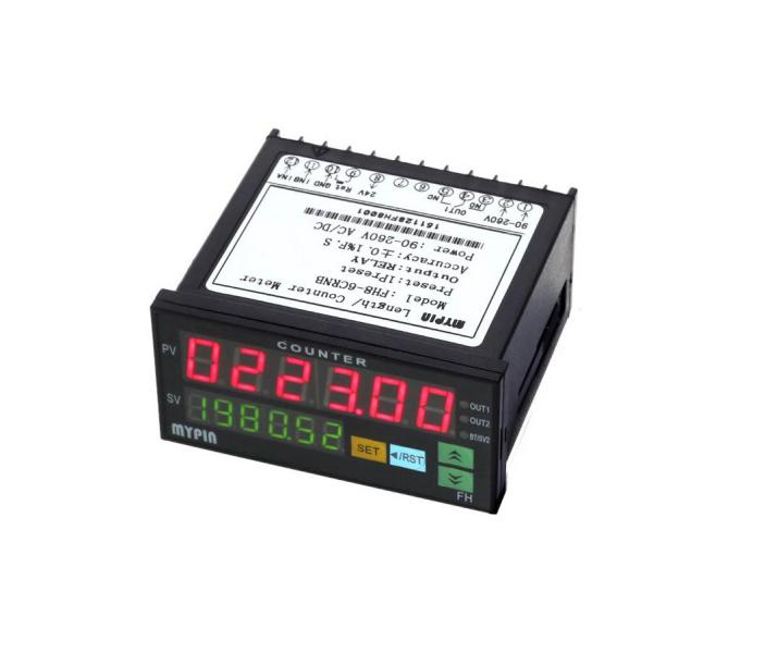 Compteur d'impulsions industriel FH8-6CRNB 90-260V AC/DC