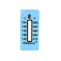 Thermomètre/indicateur autocollant non réversible 132-154°C