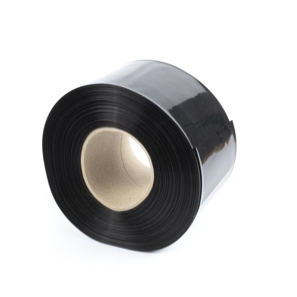 Gaine rétractable en PVC noir 2:1 largeur 90mm, diamètre 55mm