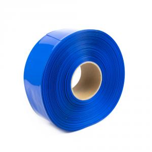 Film PVC rétractable bleu 2:1 largeur 80mm, diamètre 49mm