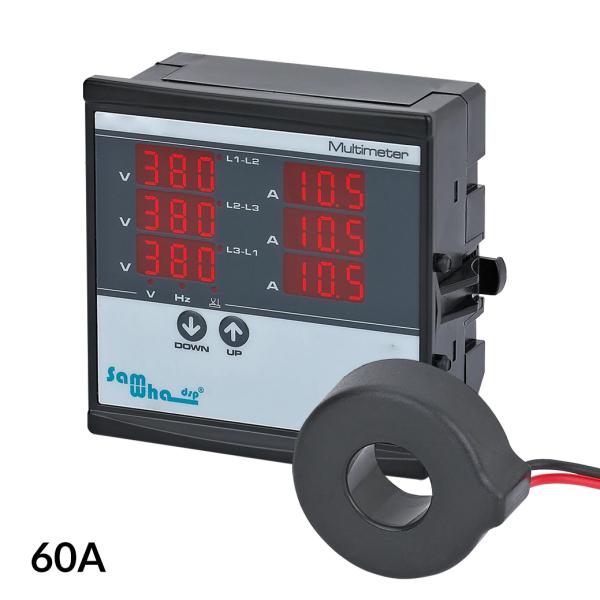 compteur VA pour panneau triphasé 60A 1-500V