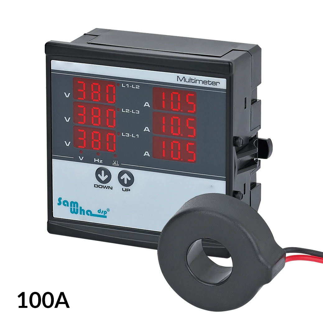 Voltmètre ampèremètre numérique AC 50-500V 0-100A