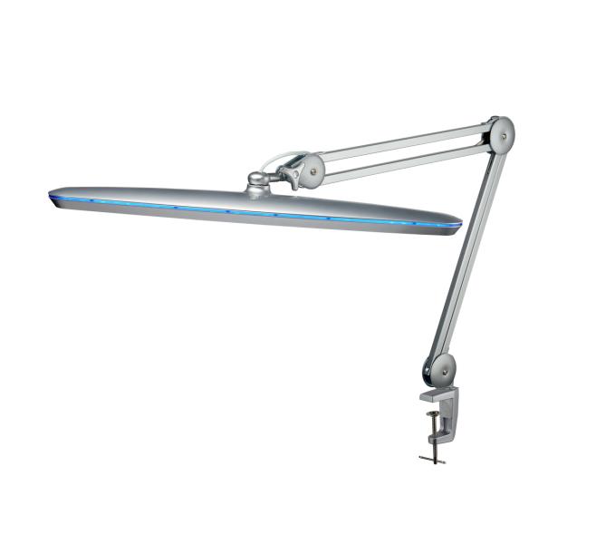 Lampe de bureau argentée IB-9503 avec contrôle de la luminosité 117LED