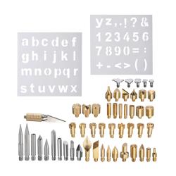 Grand jeu de pointes à souder et à brûler pour stations pyrographiques et machines à microsouder 56pcs