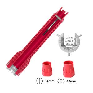 Clé à douille universelle pour le montage et le démontage des robinets et des éviers