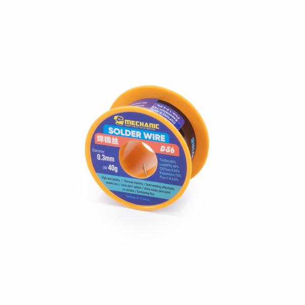 Étain tubulaire 0,3 mm Sn60Pb40 40g