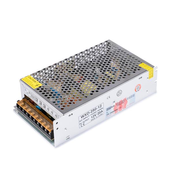 Alimentation à découpage WXD-250-12V 20A 240W - refroidissement passif