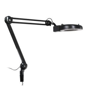 lampe de bureau noire à LED avec loupe 8D et lumière UV, IB-9001LED 1200lm, 6500K, 405nm