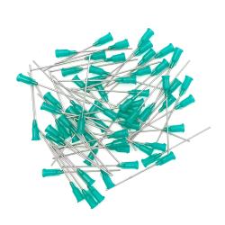 Aiguilles de distribution collées avec canule en acier inoxydable 48mm vert 18G 50pcs