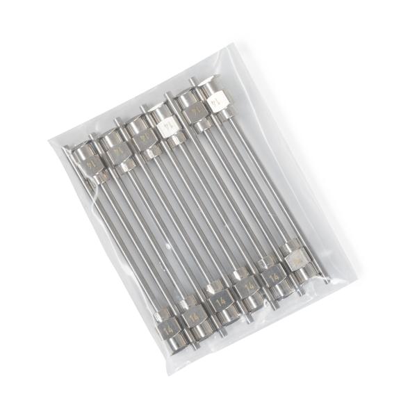 Aiguilles de distribution en acier inoxydable 14G 2" set 12pcs