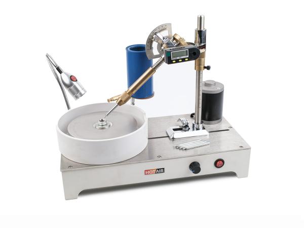 Meule à facettes GM-120 avec meule diamantée, contrôle de la vitesse et indexation