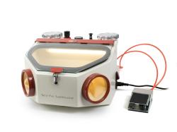 Caisson de sablage avec deux crayons de travail et éclairage LED - 230V/50Hz