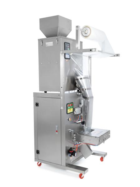 Machine d'emballage verticale pneumatique XT500 avec distributeur de produits en vrac et emballage sous atmosphère protectrice (MAP) 10-500g