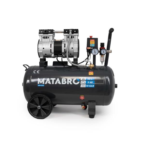 Compresseur sans huile Matabro MB-K202 - 50l, 230V, 1500W