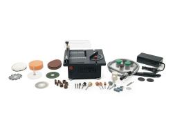 Mini scie d'établi multifonctionnelle avec accessoires pour la coupe, le fraisage, le meulage et le perçage