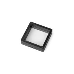 cadre 3D pour pièces et bijoux noir 7x7x2 cm