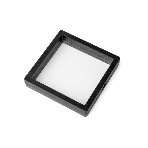 Membrane de présentation Cadre 3D noir 11x11x2 cm