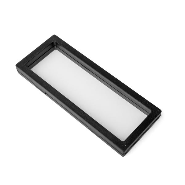 cadre flottant 3D noir 9x23x2 cm