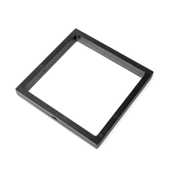 Membrane de présentation Cadre 3D noir 18x18x2 cm