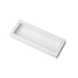 cadre 3D pour pièces de monnaie et bijoux blanc 7x18x2 cm