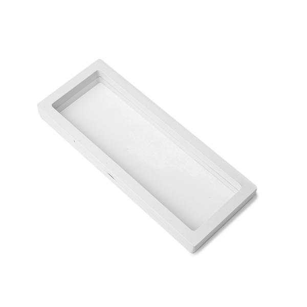 Membrane de présentation Cadre 3D blanc 9x23x2 cm