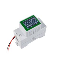 Compteur de consommation totale et instantanée de tension et de courant pour rail DIN PZEM-008, CA 50-300 V, 100 A