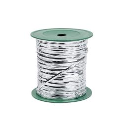 Fil de liage pour machine à torsader « twistband » - argenté, bobine de 250 m