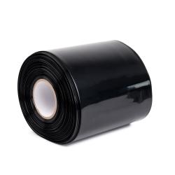 Film PVC thermorétractable noir 2:1, largeur 210 mm, diamètre 133 mm
