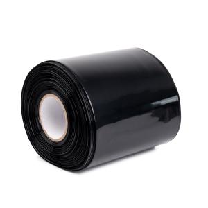 Film PVC thermorétractable noir 2:1, largeur 210 mm, diamètre 133 mm