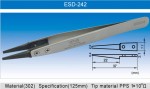 Pincette antistatique en acier inoxydable VETUS ESD-242 avec pointe en PPS