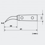 Pincette antistatique en acier inoxydable VETUS ESD-7A avec pointe en PPS